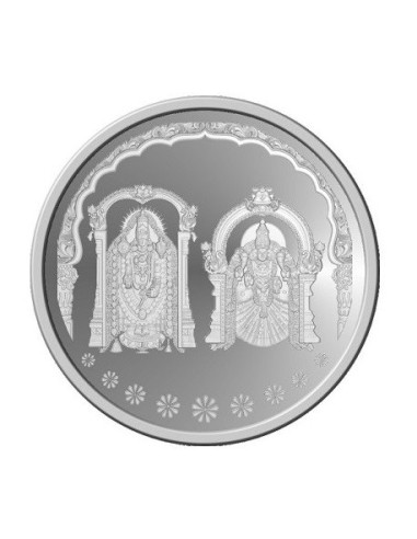 Omkar Mint Balaji Padmavati Silver Coin of 5 Grams in 999 Purity Fineness