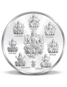 Precious Moments Ashtalakshmi BIS Hallmarked Silver Coin Of 10 Gram in 999 Purity / Fineness by ACPL
