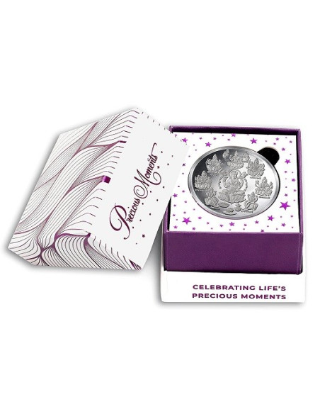 ACPL Ashtalakshmi BIS Hallmarked Silver Coin Of 10 Gram in 999 Purity / Fineness