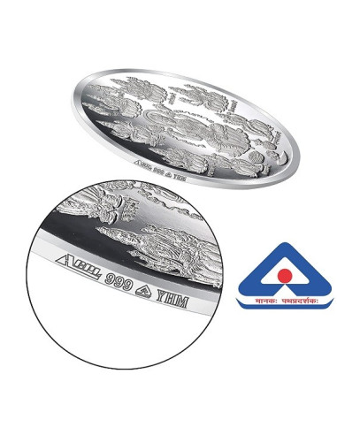 ACPL Ashtalakshmi BIS Hallmarked Silver Coin Of 10 Gram in 999 Purity / Fineness