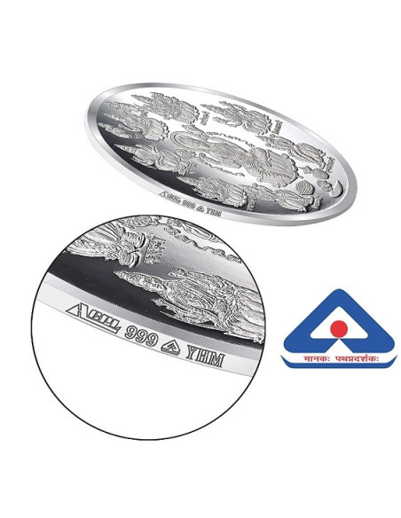 ACPL Ashtalakshmi BIS Hallmarked Silver Coin Of 10 Gram in 999 Purity / Fineness
