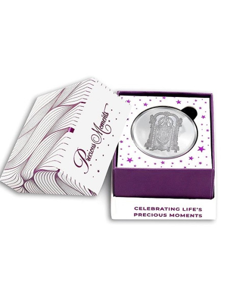 ACPL Balaji BIS Hallmarked Silver Coin Of 10 Gram in 999 Purity / Fineness