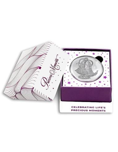 ACPL Radha Krishna BIS Hallmarked Silver Coin Of 10 Gram in 999 Purity / Fineness