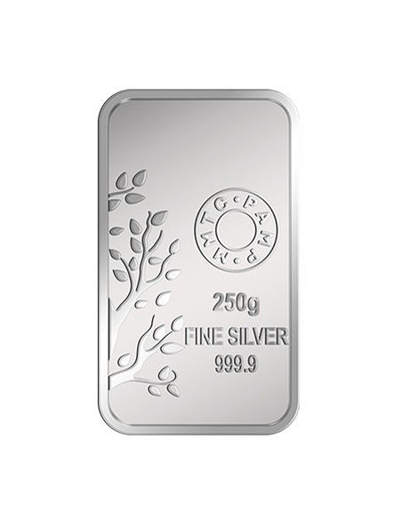 MMTC PAMP Banyan Tree Silver Bar Of 250 Gram in 999.9 Purity / Fineness