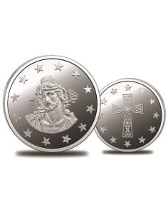 Omkar Mint Jesus Silver Coin of 10 Gram in 999 Purity / Fineness