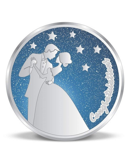ACPL Color Anniversary BIS Hallmarked Silver Coin Of 10 Gram in 999 Purity / Fineness