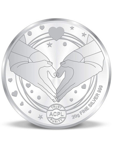 ACPL Color Anniversary BIS Hallmarked Silver Coin Of 20 Gram in 999 Purity / Fineness