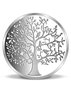 ACPL Banyan Tree BIS Hallmarked Silver Coin Of 10 Gram in 999 Purity / Fineness