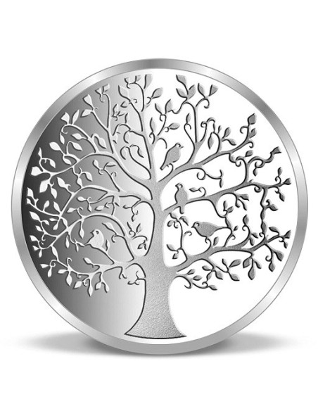 ACPL Banyan Tree BIS Hallmarked Silver Coin Of 5 Gram in 999 Purity / Fineness