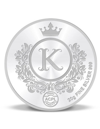 ACPL BIS Hallmarked King Silver Coin Of 20 Gram in 999 Purity / Fineness