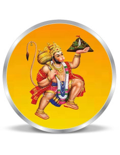 ACPL Color Hanuman BIS Hallmarked Silver Coin Of 20 Gram in 999 Purity / Fineness