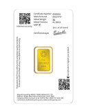 MMTC-PAMP Gold Lotus Bar of 2 Grams 24 Karat in 999.9 Purity / Fineness in Certi Card