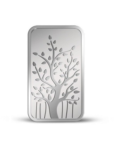 MMTC-PAMP Banyan Tree Silver Ingot Bar of 20 Gram in 999.9 Purity / Fineness in Certi Card