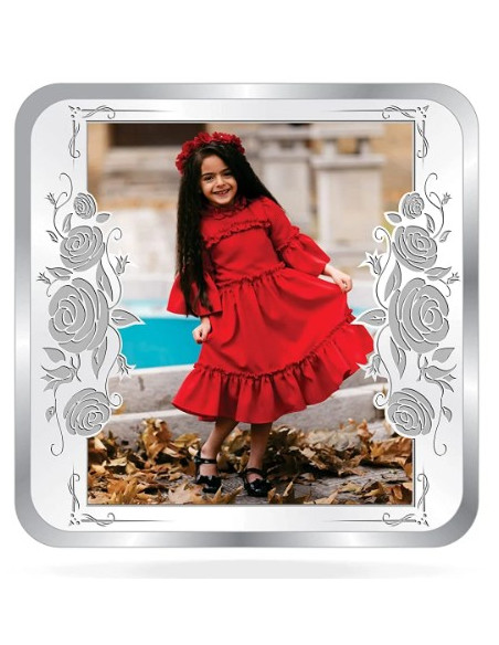 ACPL Personalised  BIS Hallmarked Happy Birthday Silver Square Coin Of 20 Gram in 999 Purity / Fineness
