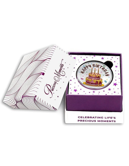 ACPL Personalised BIS Hallmarked Happy Birthday Silver Coin Of 10 Gram in 999 Purity / Fineness