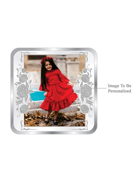 ACPL Personalised  BIS Hallmarked Happy Birthday Silver Square Coin Of 20 Gram in 999 Purity / Fineness