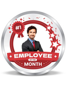 ACPL Personalised BIS Hallmarked Employee of the Month Silver Coin Of 10 Gram in 999 Purity / Fineness