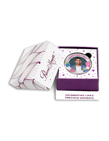 ACPL Personalised BIS Hallmarked Happy Birthday Silver Coin Of 10 Gram in 999 Purity / Fineness