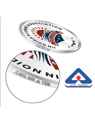 ACPL Personalised BIS Hallmarked Alumni Meet Reunion Silver Coin Of 10 Gram in 999 Purity / Fineness