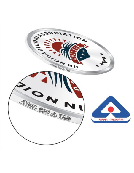 ACPL Personalised BIS Hallmarked Alumni Meet Reunion Silver Coin Of 10 Gram in 999 Purity / Fineness