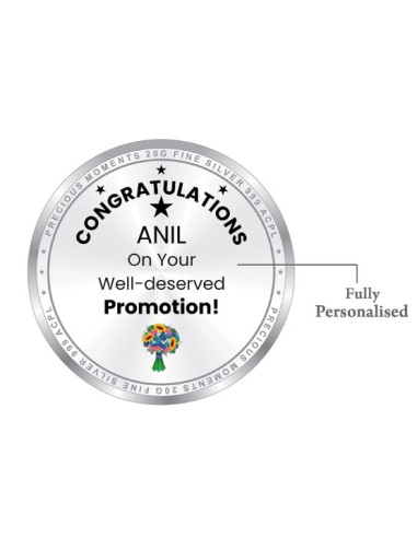 ACPL Personalised BIS Hallmarked Promotion Silver Coin Of 10 Gram in 999 Purity / Fineness