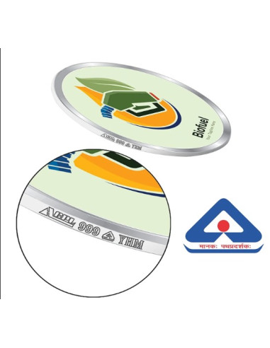 ACPL Personalised BIS Hallmarked Promotion Silver Coin Of 10 Gram in 999 Purity / Fineness