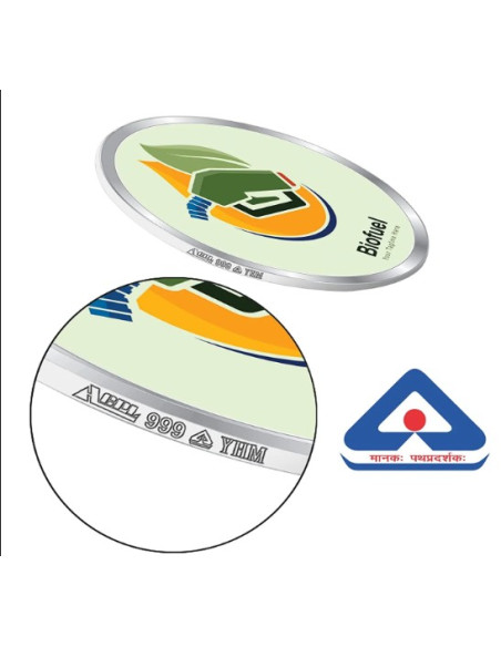 ACPL Personalised BIS Hallmarked Promotion Silver Coin Of 10 Gram in 999 Purity / Fineness