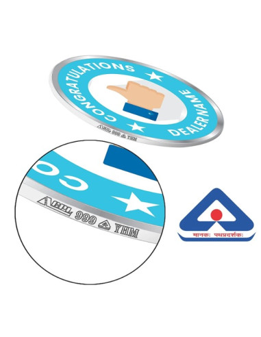 ACPL Personalised BIS Hallmarked Congratulation Silver Coin Of 10 Gram in 999 Purity / Fineness