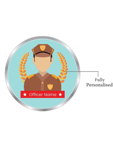 ACPL Personalised BIS Hallmarked Officer Promotion Silver Coin Of 10 Gram in 999 Purity / Fineness