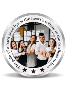 ACPL Personalised BIS Hallmarked  Gifting For Farewell Silver Coin Of 10 Gram in 999 Purity / Fineness
