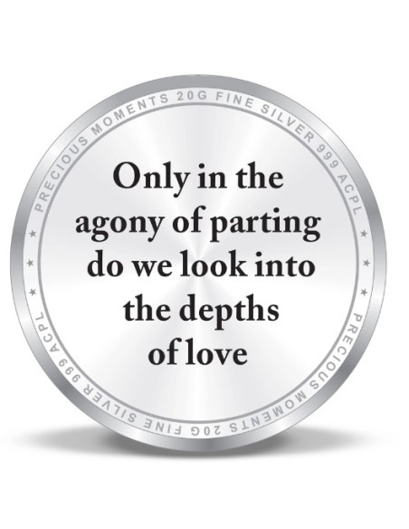 ACPL Personalised BIS Hallmarked  Gifting For Farewell Silver Coin Of 10 Gram in 999 Purity / Fineness