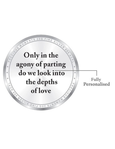 ACPL Personalised BIS Hallmarked  Gifting For Farewell Silver Coin Of 10 Gram in 999 Purity / Fineness