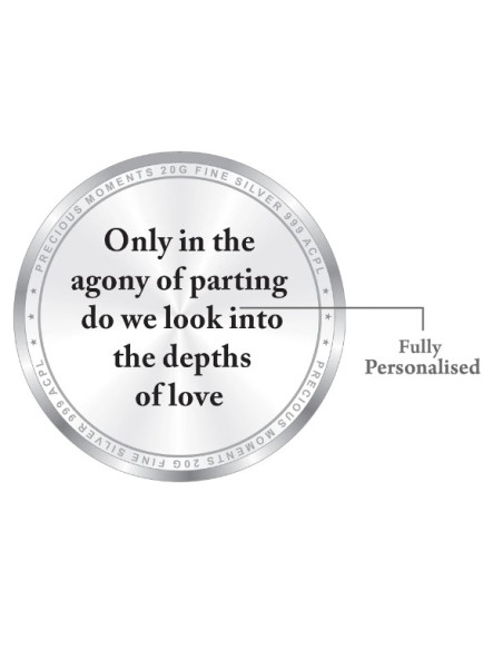 ACPL Personalised BIS Hallmarked  Gifting For Farewell Silver Coin Of 10 Gram in 999 Purity / Fineness