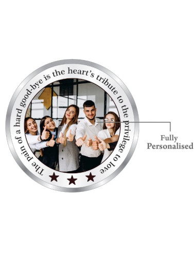 ACPL Personalised BIS Hallmarked  Gifting For Farewell Silver Coin Of 10 Gram in 999 Purity / Fineness