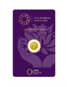 0.5 Gram Gold  Coin - MMTC-PAMP 24K (999.9 Purity) | Live Price Today