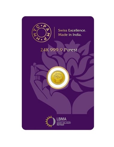 0.5 Gram Gold  Coin - MMTC-PAMP 24K (999.9 Purity) | Live Price Today