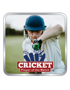 Precious Moments Personalised BIS Hallmarked Sports Silver Square Coin Of 10 Gram in 999 Purity / Fineness By ACPL