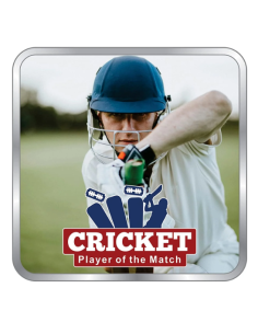 Precious Moments Personalised BIS Hallmarked Sports Silver Square Coin Of 20 Gram in 999 Purity / Fineness By ACPL