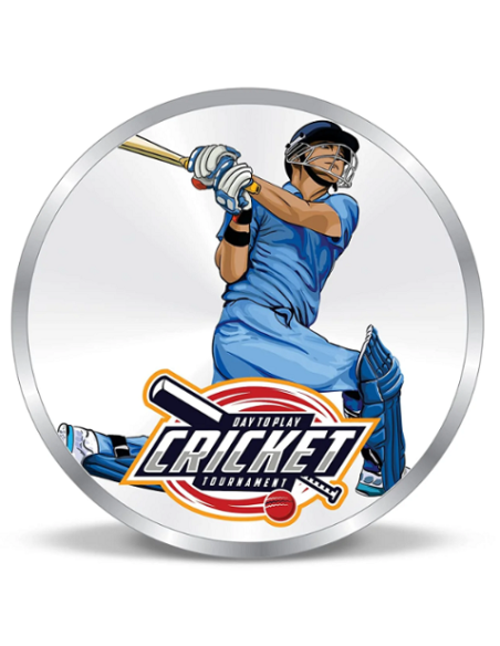Precious Moments Personalised BIS Hallmarked Sports Silver Square Coin Of 20 Gram in 999 Purity / Fineness By ACPL