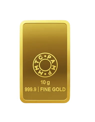 MMTC-PAMP Lakshmi Gold Ingot Bar of 10 Grams in 24 Karat  999.9 Purity