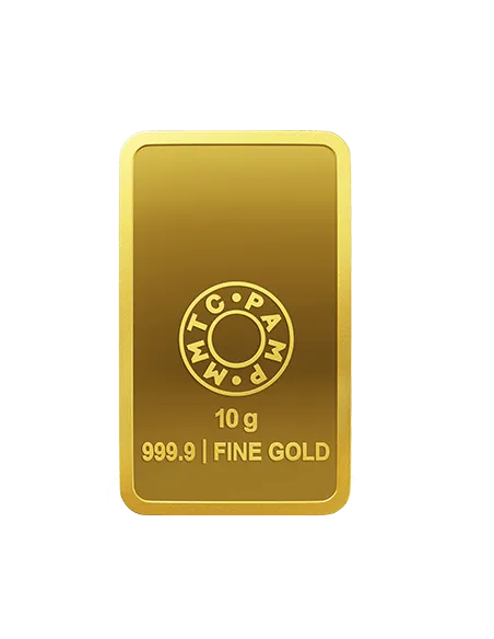 MMTC-PAMP Lakshmi Gold Ingot Bar of 10 Grams in 24 Karat  999.9 Purity