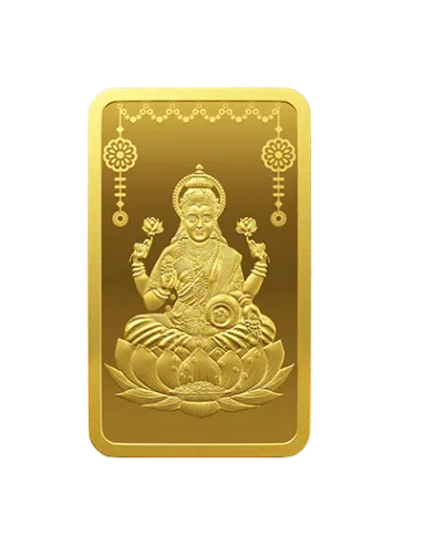 MMTC-PAMP Lakshmi Gold Ingot Bar of 10 Grams in 24 Karat  999.9 Purity