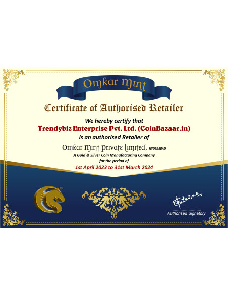 Omkar Mint Mecca Silver Coin of 50 Grams in 999 Purity Fineness