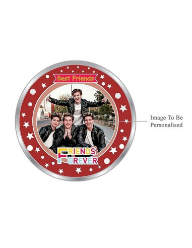 Precious Moments Personalised BIS Hallmarked Happy Friendship Day Silver Coin Of 10 Gram in 999 Purity / Fineness By ACPL