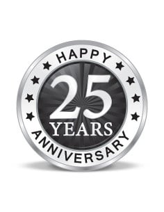 Precious Moments Color 25th Anniversaery BIS Hallmarked Silver Coin Of 20 Gram in 999 Purity / Fineness By ACPL