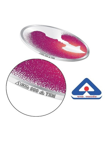 Precious Moments Color BIS Hallmarked Best Mother Silver Coin Of 10 Gram in 999 Purity / Fineness By ACPL