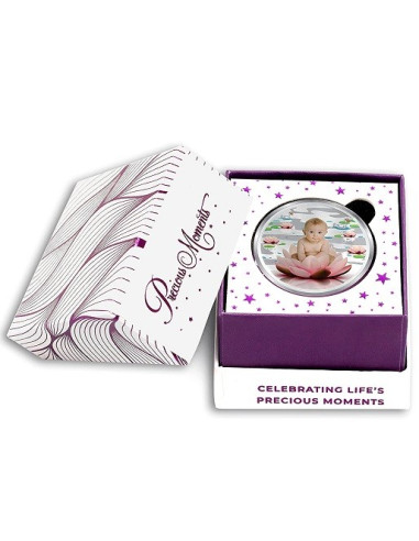 ACPL Color New Born Baby BIS Hallmarked Silver Coin Of 10 Gram in 999 Purity / Fineness