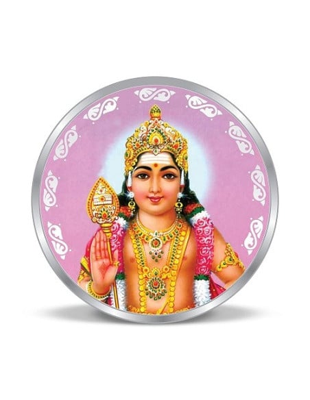 Precious Moments Color Kartikeya BIS Hallmarked Silver Coin Of 20 Gram in 999 Purity / Fineness by ACPL