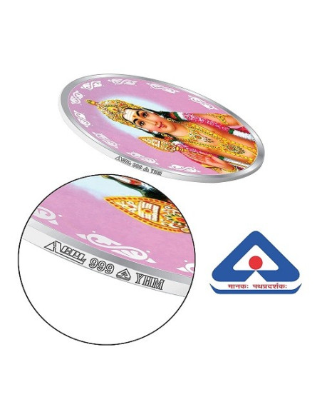 Precious Moments Color Kartikeya BIS Hallmarked Silver Coin Of 20 Gram in 999 Purity / Fineness by ACPL