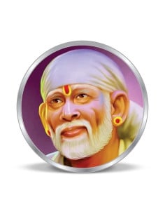 Precious Moments Color Sai Baba BIS Hallmarked Silver Coin Of 20 Gram in 999 Purity / Fineness by ACPL